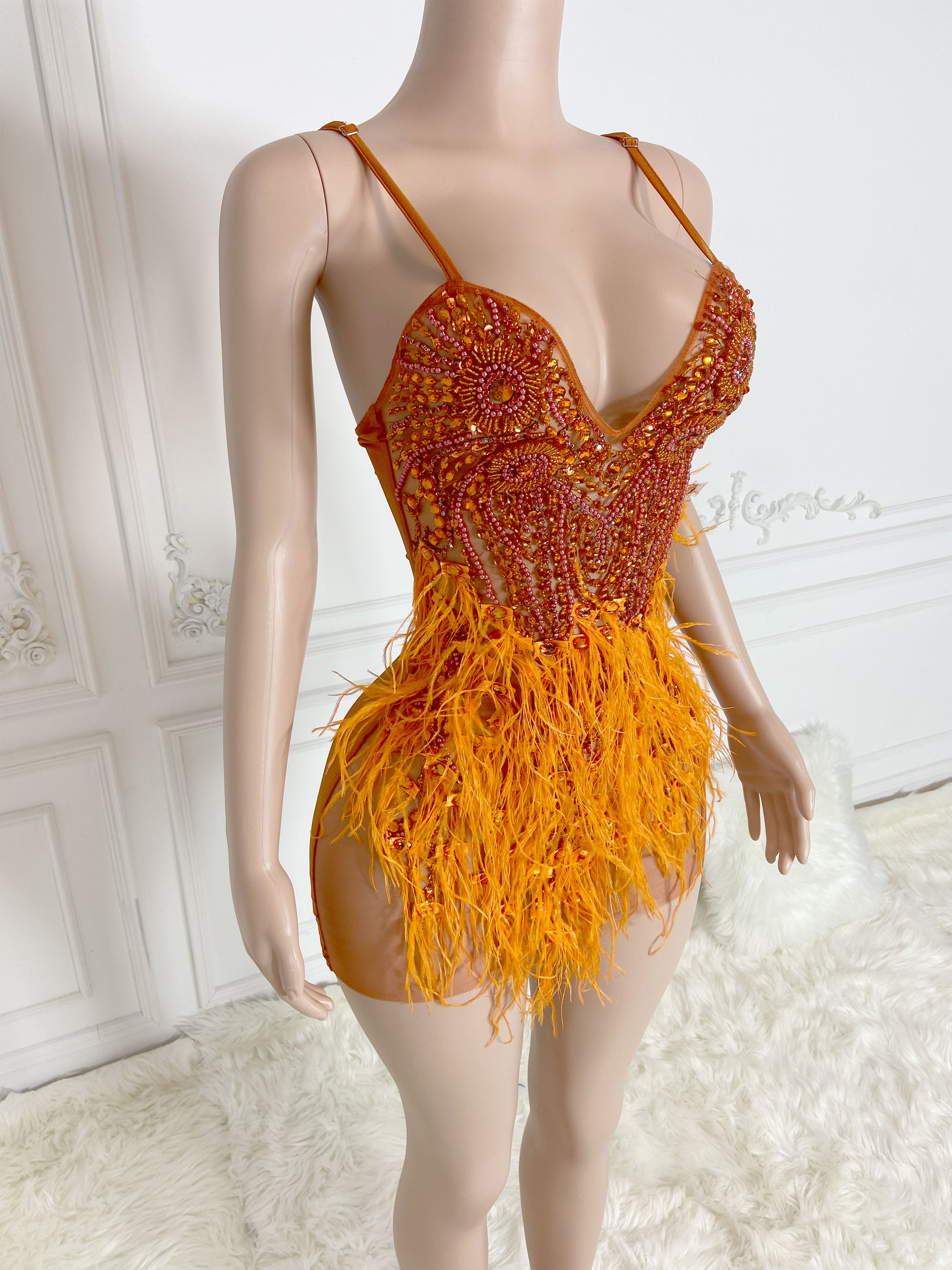 Blushing Coral Sleeveless Dress