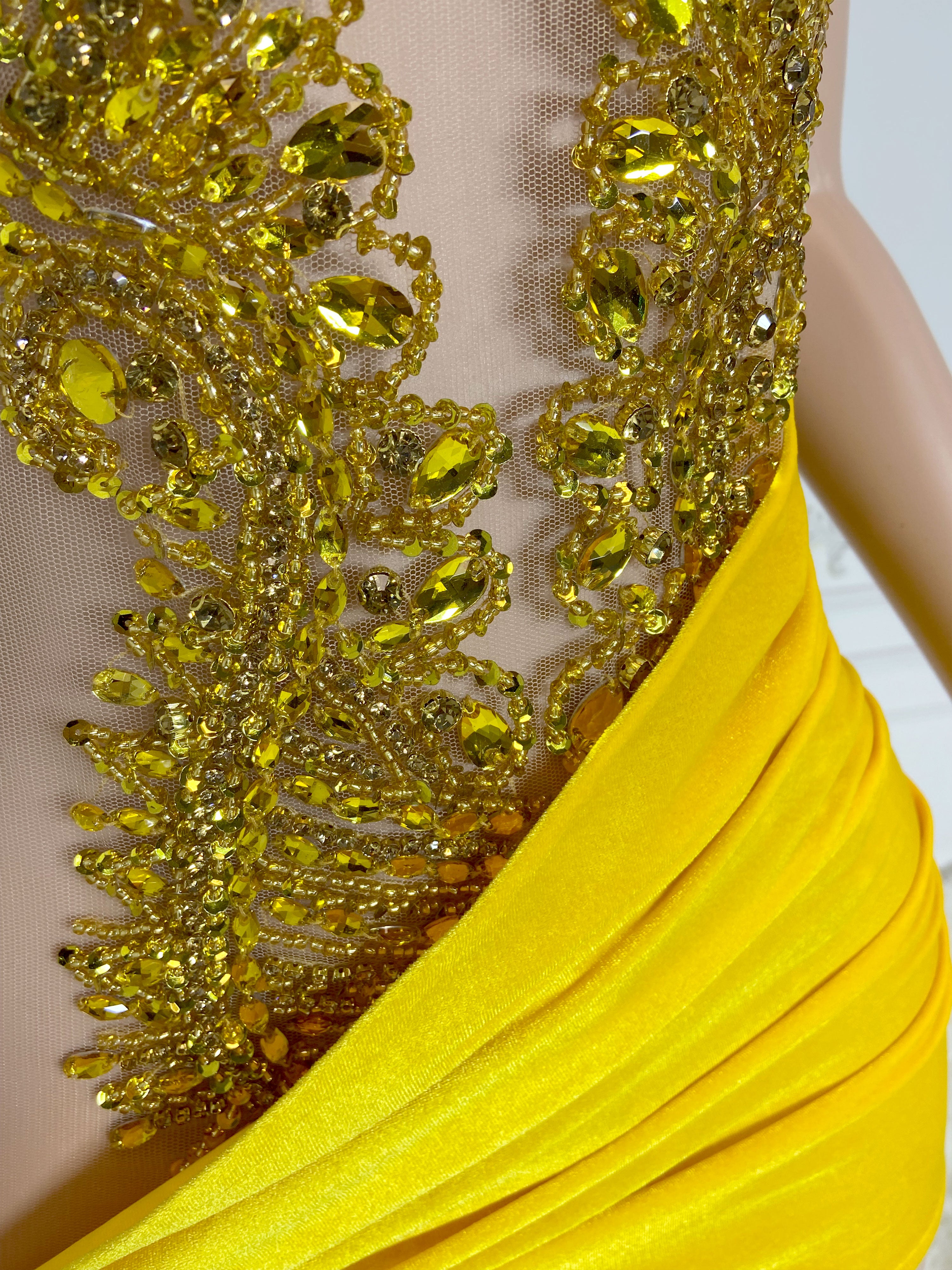 Golden Velvet Vibe Mini Dress