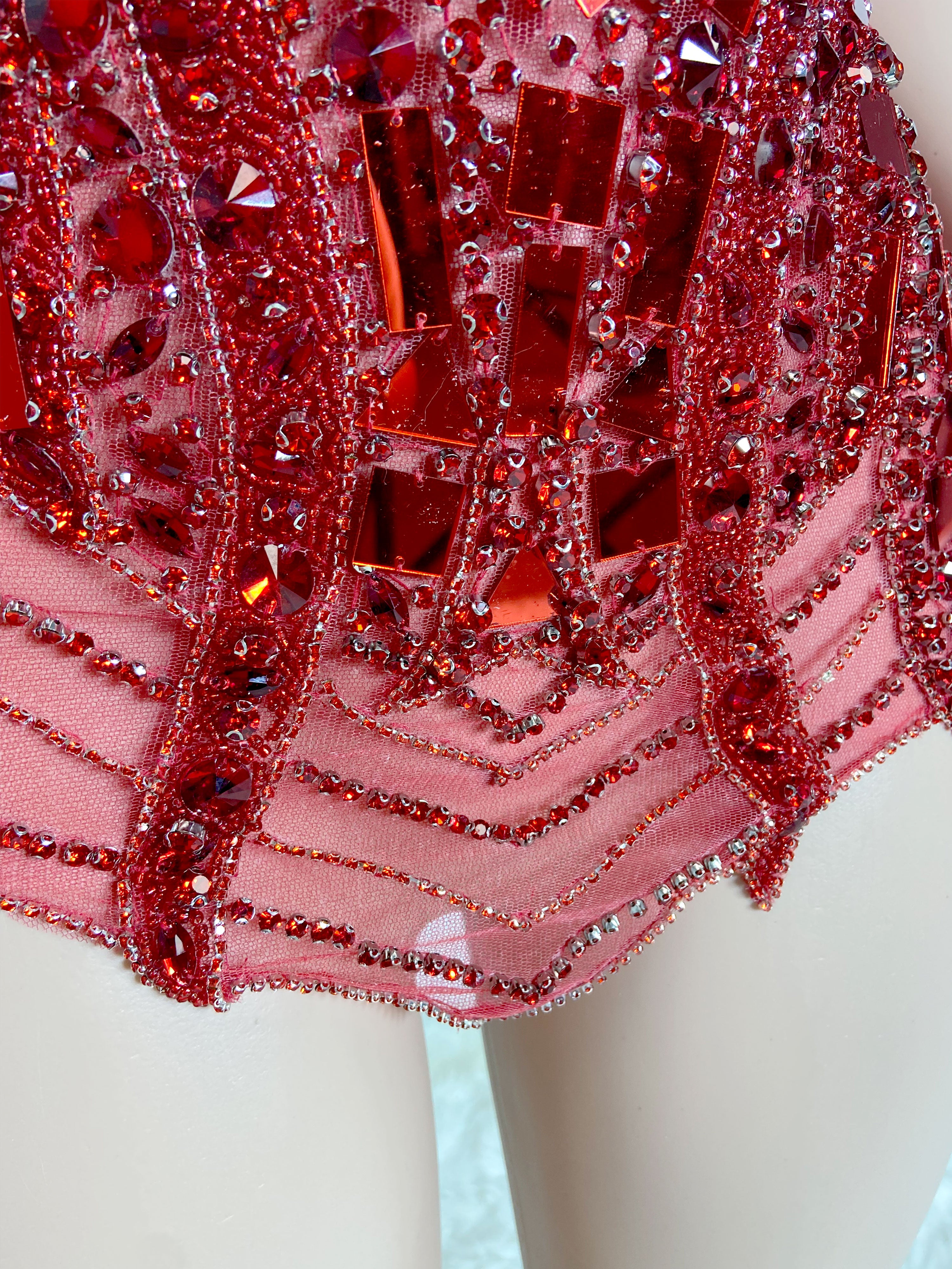 Crimson Elegance Dress