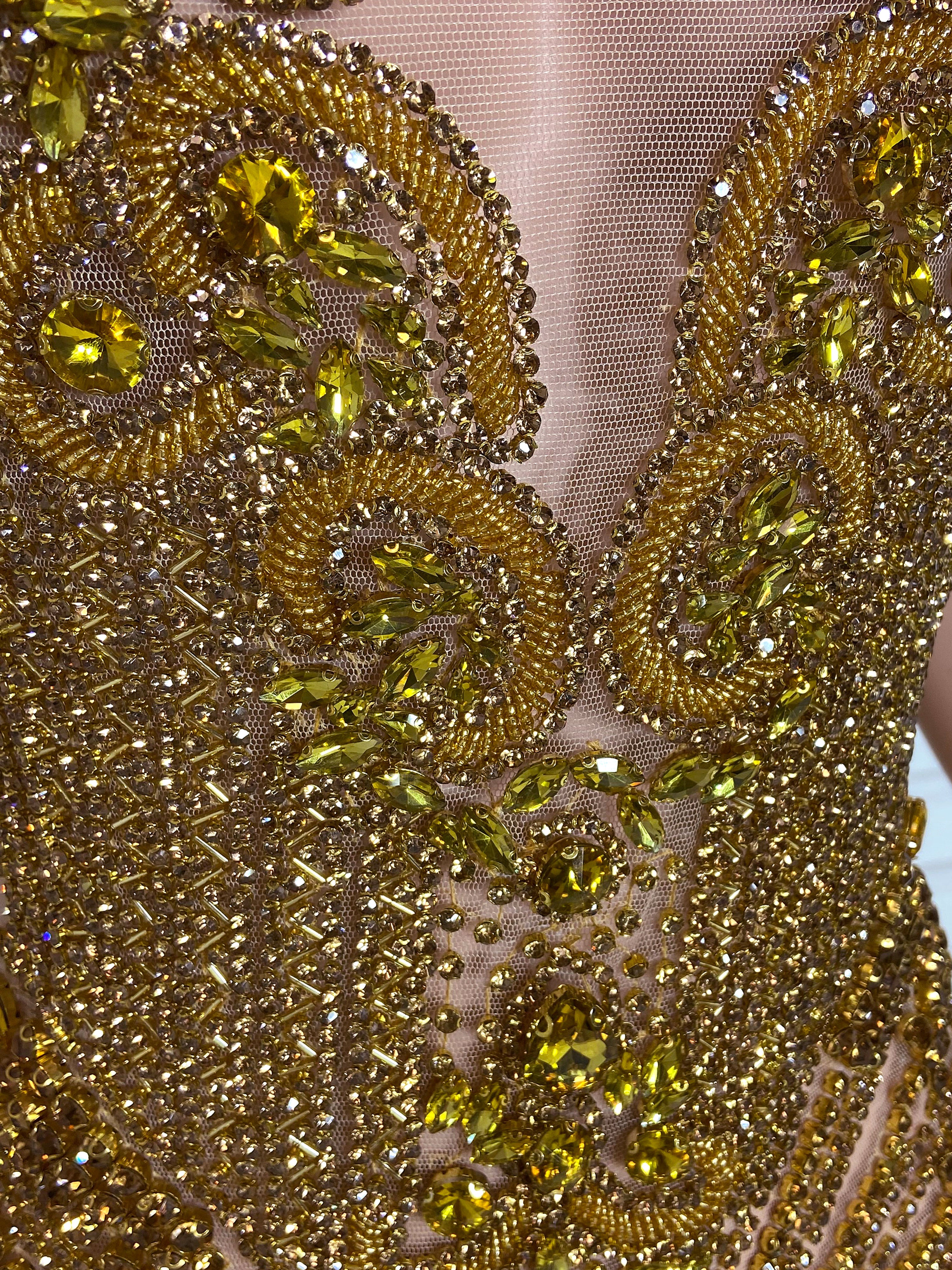 Golden Stone Magic Mini Dress